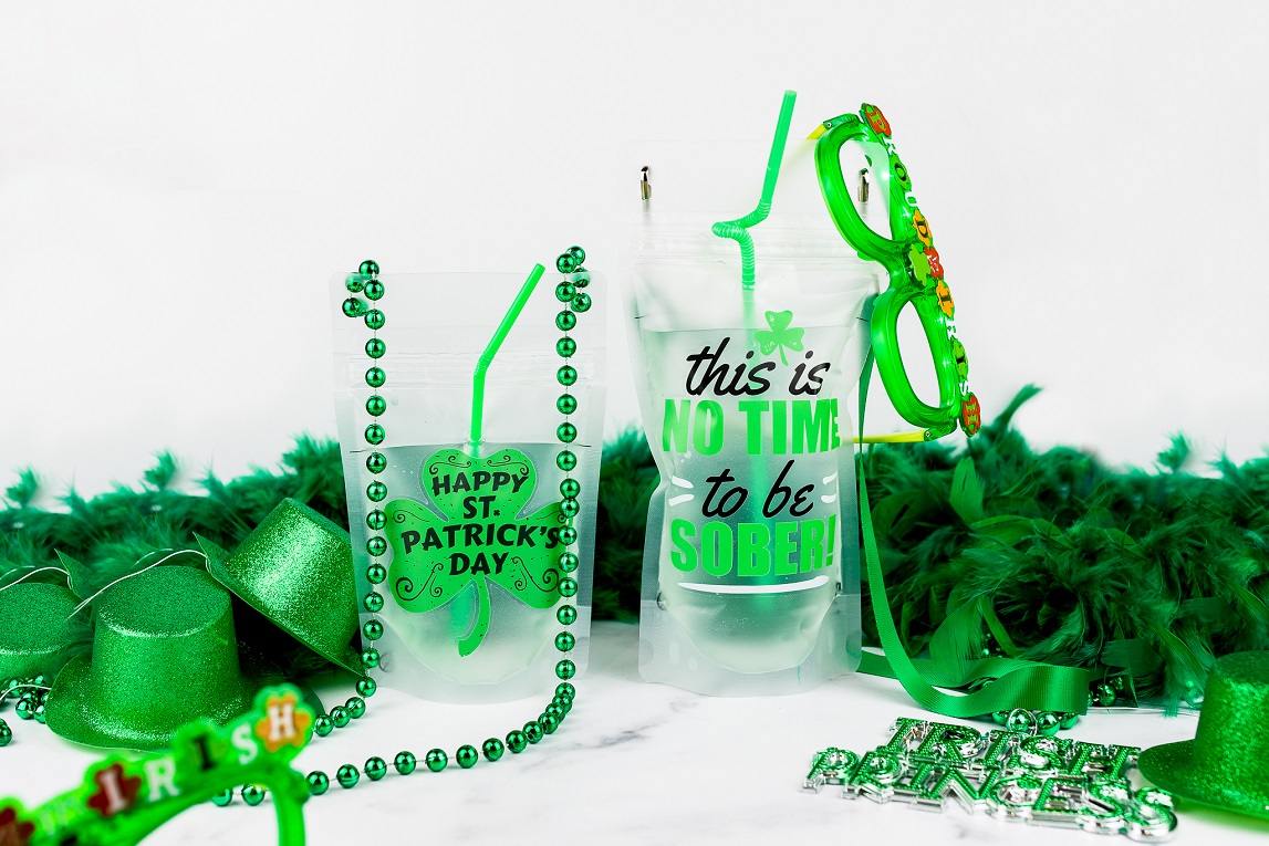 St. Patrick’s Day Drink Pouches